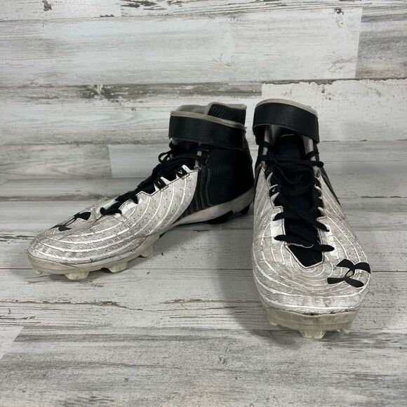 Under Armour Men's Harper 4‎ Mid RM Baseball Cleats Size High Top BlacK U… - Picture 5 of 8